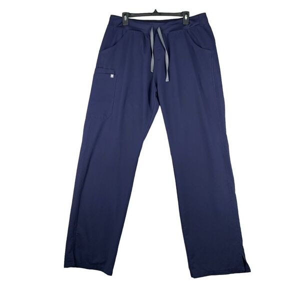 Figs Kade Cargo Scrub Pants Women L/T Navy Blue - Picture 1 of 9